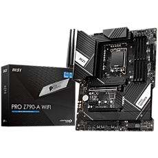 MSI PRO Z790-S WIFI , LGA 1700, INTEL Z790, 4xDDR5, Dual Channel DDR4 up to 7200+(OC)MHz, 3.0 x16 slot, 4x M.2 slots, 1x USB 3.2 Gen 2 (Type-C), 2x USB 3.2 Gen 1, 4x USB 2.0, 1x HDMI, 	4x EZ Debug LED, 2.5G LAN, 7.1 Audio, ATX, 3y