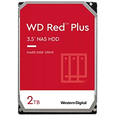 HDD NAS WD Red Plus 2TB CMR, 3.5'', 128MB, 5400 RPM, SATA, TBW: 180