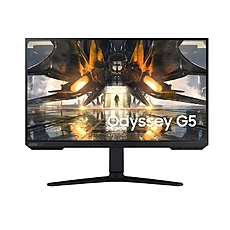 Samsung 27AG520 27" Odyssey G5, IPS, 165 Hz, 1 ms (MPRT), 400 cd/m2, 2560x1440, Mega DCR, AMD FreeSync Premium, Display Port, HDMI, Black