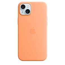 Apple iPhone 15 Plus Silicone Case with MagSafe - Orange Sorbet