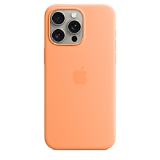 Apple iPhone 15 Pro Max Silicone Case with MagSafe - Orange Sorbet