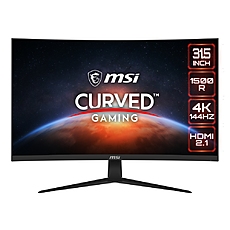 MSI G321CU, 31.5", 144Hz, UHD 3840x2160, Curve 1500R, FreeSync Premium, 300 Nits, VA, 3000:1, 2x HDMI 2.1, 1x DP, 1x Type-C (DP alt.) w PD 15W, PIP and PBP, Night Vision, Anti-Flicker, Less Blue Light, VESA 100, TILT, 9S6-3DC51A-001