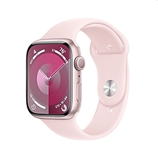 Apple Watch Series 9 GPS 45mm Pink Aluminium Case with Light Pink Sport Band - M/L