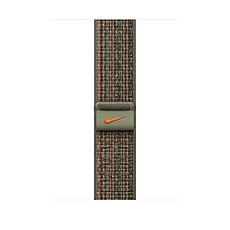 Apple 45mm Sequoia/Orange Nike Sport Loop