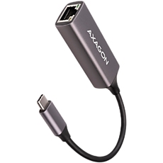 AXAGON ADE-TRC Type-C USB3.2 Gen 1 - Gigabit Ethernet 10/100/1000 Adapter, metal, titan grey