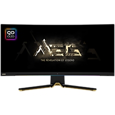 MSI MEG 342C QD-OLED Curved Gaming Monitor, 34.18" 175Hz, UWQHD (3440x1440) 21:9, QD-OLED, 1800R curve, 0.03ms, 250nits, 1000000:1, 178°/178°, FreeSync Premium Pro, Adjustable Stand, 1x DP, 2x HDMI, 1x USB Type-C, 3Y Warranty