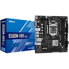 ASROCK Main Board Desktop B560M-HDV (S1200, 2x DDR4, 1x PCIe 4.0 x16, 1x PCIe 3.0 x1, 4x SATA3, GLAN, 1x VGA, 1x DVI, 1x HDMI, 4x USB 3.2, 6x USB 2.0) mATX