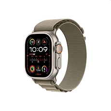 Apple Watch Ultra 2 GPS + Cellular, 49mm Titanium Case with Olive Alpine Loop - Medium