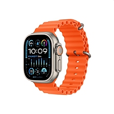 Apple Watch Ultra 2 GPS + Cellular, 49mm Titanium Case with Orange Ocean Band