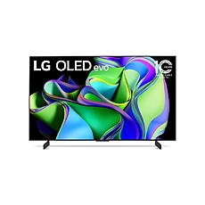 LG OLED42C32LA, 42" UHD OLED evo, 4K (3840 x 2160), DVB-C/T2/S2, Full Cinema Screnn, Alpha 9, 120Hz, ThinQ AI, HDR10, VRR, NVIDIA G-SYNC, AMD FreeSync, Dolby Vision, Dolby Atmos, Wi-Fi, BT, HDMI, USB, Multi View, Meteor Titan