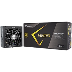 Seasonic VERTEX GX-1200 Gold, ATX 3.0, 80 PLUS GOLD, 135mm FDB Fan, Fully Modular, PCIe Gen 5 Cable (12VHPWR) included, 10 Years Warranty (1VT12GFRT3A14X)