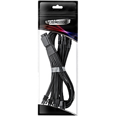 CableMod E-Series Pro ModMesh Sleeved 12VHPWR PCI-e Cable for Super Flower Leadex Platinum / Platinum SE / Titanium / V Gold Pro / V Platinum Pro, EVGA G7 / G6 / G5 / G3 / G2 / P2 / T2 (Black, Nvidia 4000 series, 16-pin to Quad 8-pin, 60cm)