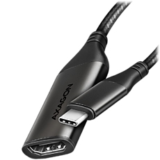 AXAGON RVC-HI2M USB-C -> HDMI 2.0 adapter 4K/60Hz Aluminum, 25cm cable