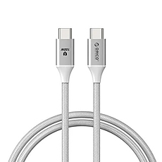 Orico кабел Cable USB C-to-C PD 100W Charging 1.0m White - CDX-100CC-WH