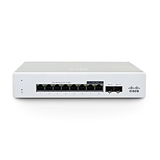 Cisco Meraki MS130-8X Cloud Mgd. 6GE + 2x(2.5GE) 120W PoE Switch