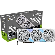 Palit GeForce RTX 4070Ti GamingPro White OC 16GB GDDR6X, 192 bit, 2310 Mhz/2670 Mhz, 1x HDMI 2.1a, 3x DP 1.4a, 3 Fan, 1x 16-pin pwr connector, recommended pwr 750W, NED407TV19K9-1043W