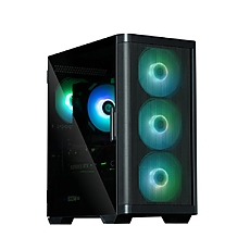 Zalman кутия Case mATX - M4 Black - Addressable RGB, Tempered Glass, 4 fans included