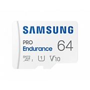 Карта памет Samsung PRO Endurance, microSDHC, UHS-I, 64GB, Адаптер