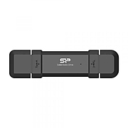 Външен SSD Silicon Power DS72 Black, 250GB, USB-A и USB-C 3.2 Gen2