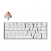 Геймърска механична клавиатура Keychron K2 Pro White QMK/VIA Hot-Swappable K Pro Red Switch, RGB Backlight Aluminium Frame