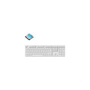 Геймърска механична клавиатура Keychron K5 Pro White QMK/VIA Full-Size Low-Profile Gateron Blue Switches RGB Backlight