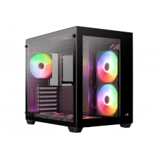 AeroCool кутия Case ATX - Dryft-G-BK-v2 - aRGB