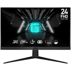 MSI G2412F Gaming Monitor, 24" 180Hz, FHD (1920x1080) 16:9, Rapid IPS Anti-glare, 1ms, 300nits, 1000:1, 178°/178°, Adaptive Sync, Adjustable Stand, 1x DP, 2x HDMI, 3Y Warranty