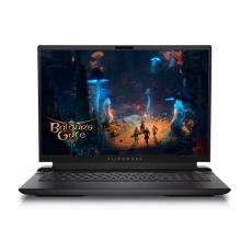 Dell Alienware m18 R2, Intel Core i9 14900HX (24-Core, 36MB L3 Cache, up to 5.8GHz), 18" QHD+ (2560x1600) 165Hz, 3ms, FHD IR Cam, 64 GB: 2x32 GB, DDR5, 5200 MT/s, 2TB, M.2, PCIe NVMe SSD, RTX 4090 16GB GDDR6, Wifi 7 , BT, Win11 Pro, Dark Metallic Moo