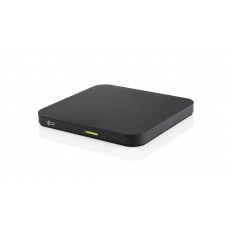 Hitachi-LG GP96YB70 Slimmest External DVD-RW, Super Multi, Lightest, Android Connectivity, Win 10 & MAC OS Compatible, Black