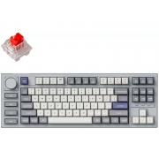 Геймърска Механична клавиатура Keychron Q3 Pro Silver TKL K Pro Red Switch RGB LED PBT