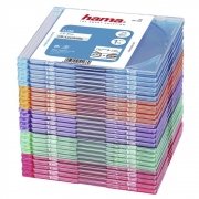 Hama Slim CD кутийки за дискове, опаковка от 25 бр, цветни