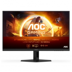 AOC 27G4XE, 27" IPS WLED, 1920x1080@180Hz, 1ms GtG, 0.5ms MPRT, 300cd m/2, 1000:1, 80M:1 DCR, Adaptive Sync, FlickerFree, Low Blue Mode, 2Wx2, Tilt, 2xHDMI, DP