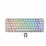 Геймърска безжична клавиатура Spartan Gear Pegasus 2 RGB White