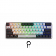 Геймърска безжична клавиатура Spartan Gear Pegasus 2 RGB White/Grey