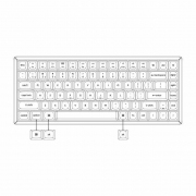 Геймърска механична клавиатура Keychron K2 Pro White QMK/VIA Hot-Swappable K Pro Banana Switch, RGB Backlight Plastic Frame