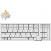 Геймърска Механична клавиатура Keychron K4 Pro White Hot-Swappable Full-Size K Pro Banana Switch White LED