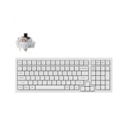 Геймърска Механична клавиатура Keychron K4 Pro White Hot-Swappable Full-Size K Pro Brown Switch White LED