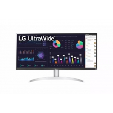 LG 29WQ600-W, 29" UltraWide Full HD, IPS Panel, 1ms MBR, 1000:1, 250 cd/m2, 21:9, 2560 x 1080, HDR 10, sRGB 99%, FreeSync, 100Hz, USB Type-C, Speacers, HDMI, DP, Tilt, Headphone Out, Black