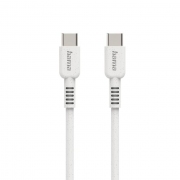 Кабел за зареждане HAMA "Eco", USB-C - USB-C, 1 м, бял