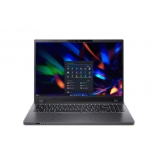 Acer Travelmate TMP216-51-TCO-75L8, Core i7-1355U, (3.7GHz up to 5.0Ghz, 12MB), 16" IPS SlimBezel (WUXGA 1920 x 1200), 1*16GB DDR4, 1024GB PCIe NVMe SSD, 1x M.2, 1x 2.5" HDD, Intel UMA, FHD cam, FPR, Wi-Fi 6E, BT, KB Backlit, Win 11 Pro, Gray, 3Y War.