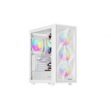 Genesis PC Case DIAXID 605 RGB Mini Tower Window, White