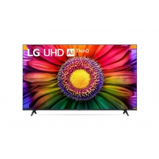 LG 55UR80003LJ, 55" 4K UltraHD TV 4K (3840 x 2160), DVB-T2/C/S2, webOS 23 Smart TV, ThinQ AI, a5 AI Processor 4K Gen6, WiFi, HDR10 pro, HLG, ALLM/HGiG, 4K Upscaling, AI Sound, Voice Controll, AirPlay, HDMI eARC,Quick Card, CI, LAN, USB, Bluetooth, Cresce