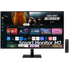 Monitor LED Samsung LS32DM702UUXDU SMART M70D, 32" UHD FLAT 16:9 (3840x2160) VA 60Hz, 300 cd/m2, 3000:1, HDR10, 4ms, 178/178, 2xHDMI, USB-C, Remote control, Speakers 5Wx2, Tilt/HeightAdj, 2Y