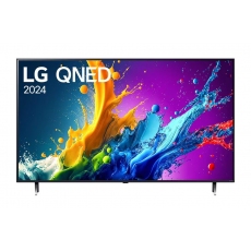 LG 50QNED80T3A, 50" 4K QNED HDR Smart TV, 3840x2160, DVB-T2/C/S2, Alpha 5 AI 4K Gen7, HDR 10 PRO, webOS 24 ThinQ, 4K Upscaling, WiFi 5, Voice Controll, Bluetooth 5.1, AirPlay 2, LAN, CI, HDMI, SPDIF, 2 pole Stand , Silver