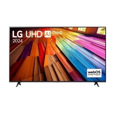 LG 55UT80003LA, 55" 4K UltraHD TV 4K (3840 x 2160), DVB-T2/C/S2, webOS 24 Smart TV, ThinQ AI, Alpha 5 AI 4K Gen7, WiFi, HDR10 pro, HLG, ALLM/HGiG, AI Upscaling, AI Sound(Virtual 9.1.2 Up-mix), AirPlay, Quick Card, HDMI eARC, CI, LAN, USB, Bluetooth, 2 Po