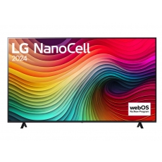 LG 75NANO81T3A, 75" 4K HDR Smart Nano Cell TV, 3840x2160, DVB-T2/C/S2, AI Alpha 5 Gen7, HDR 10 PRO, webOS 24, ThinQ AI, WiFi, Clear Voice, AI Upscaling, Bluetooth, Hdmi, CI, LAN, AirPlay2, SPDIF, 2 Pole stand, Silver