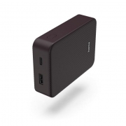 HAMA Външна батерия &quot;Colour 10&quot;, 10000 mAh, 2 изхода: USB-C, USB-A, тъмно червена