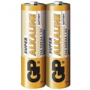 Алкална батерия GP SUPER LR6 AA, 2 бр. в опаковка / shrink, 1.5V, GP-BA-15A21-S2