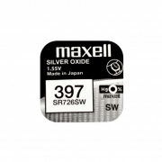 Бутонна батерия сребърна MAXELL SR726 SW /AG2/ 397/, 1.55V