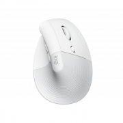 Безжична Мишка Logitech Lift Vertical, for Mac, Ергономична, Бял